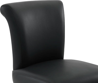 30 Inch Counter Height Swivel Bar Stools Set Of 2 Black