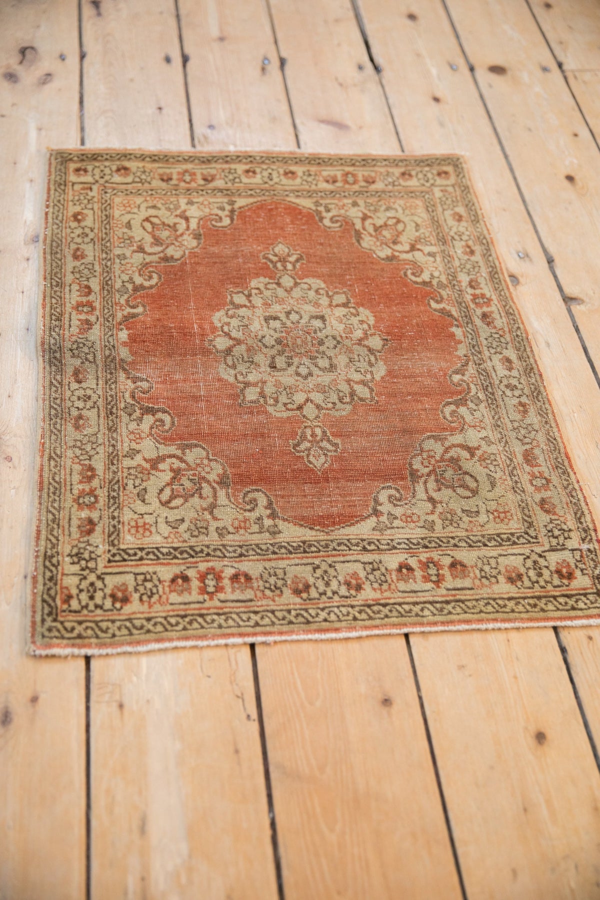 2x2.5 Distressed Antique Jalili Tabriz Rug Mat
