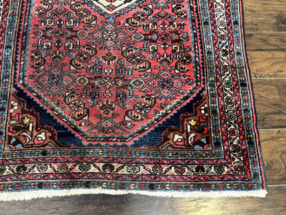Antique Persian Tribal Rug 3.6 x 5, Hamadan Angelas Rug