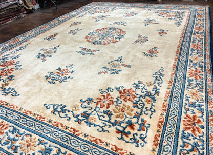 Karastan Rug 10x14 Chinese #718, Vintage Original 700 Series Wool Pile Karastan Carpet, Asian Oriental Rug, Rare