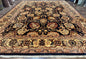 Pak Persian Bidjar Rug 10x13, Midnight Blue and Tan Pakistani Carpet