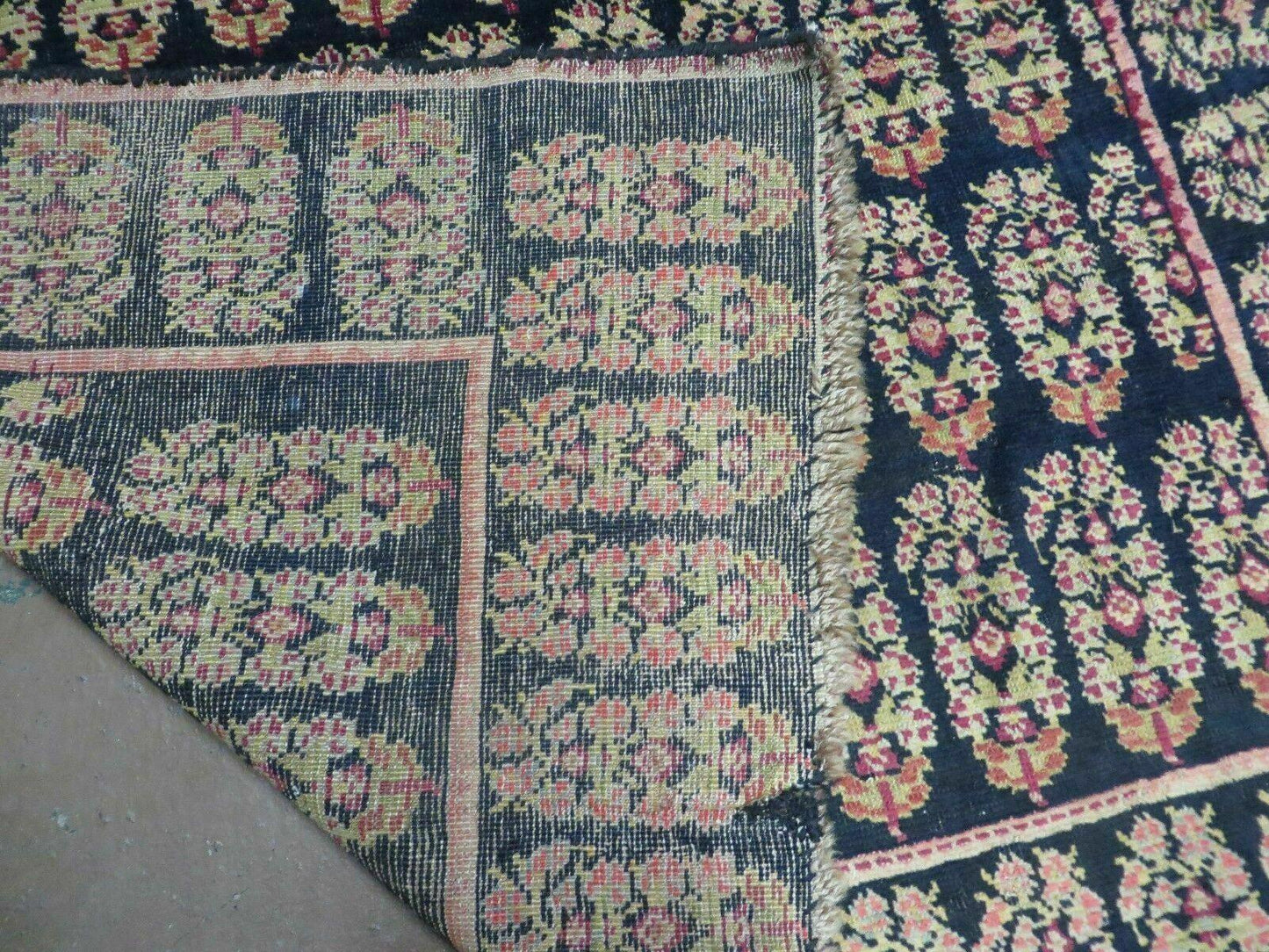 4' X 9' Antique Karabagh Caucasian Rug Handmade Wool Carpet Organic Dyes Nice