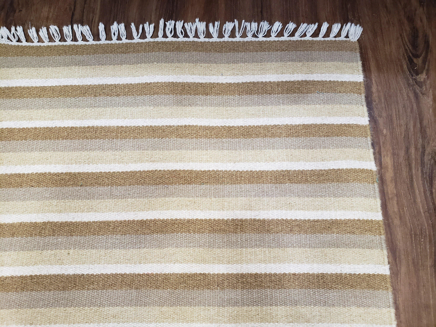 Striped Runner Rug, Flatweave Runner Rug, Hallway Runner, 15 ft Carpet Runner for Hall, Earth Tone Colors, Handmade Hand Woven Farmhouse Rug