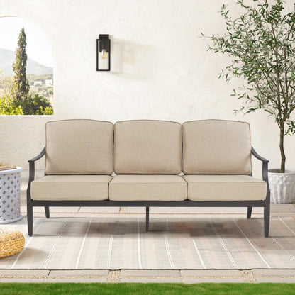 Tamarin 5 Pieces Aluminum Patio Conversation Set With Swivel Chair