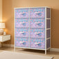 Fabric Dresser With Eight Drawers Storage Organizer