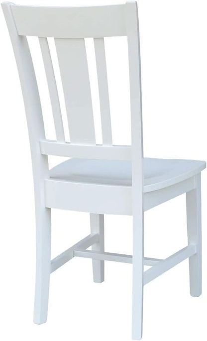 Set of Two White San Remo Splatback Dining Chairs