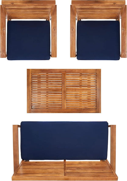 Acacia Patio Furniture Set for Outdoor Dining Comfort