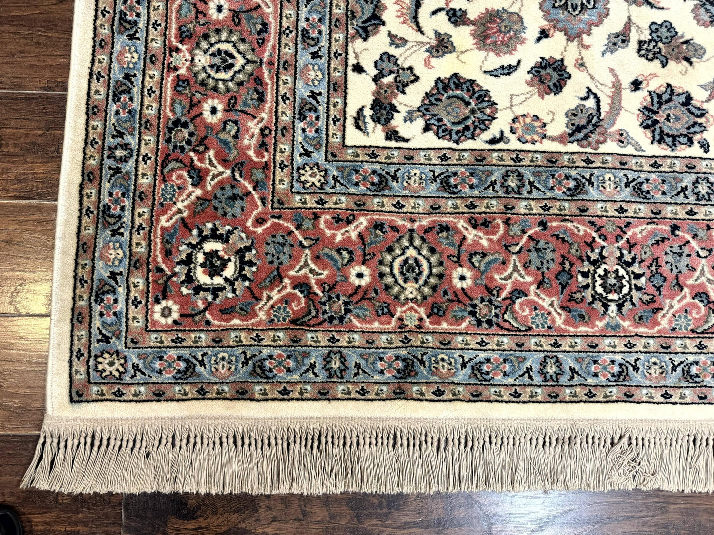 Karastan Rug 8.8 x 12, Ivory Rose Ka'shan #768, Wool Pile Karastan Carpet, Original 700 Series, Rare, Discontinued, Vintage