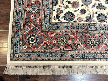 Karastan Rug 8.8 x 12, Ivory Rose Ka'shan #768, Wool Pile Karastan Carpet, Original 700 Series, Rare, Discontinued, Vintage