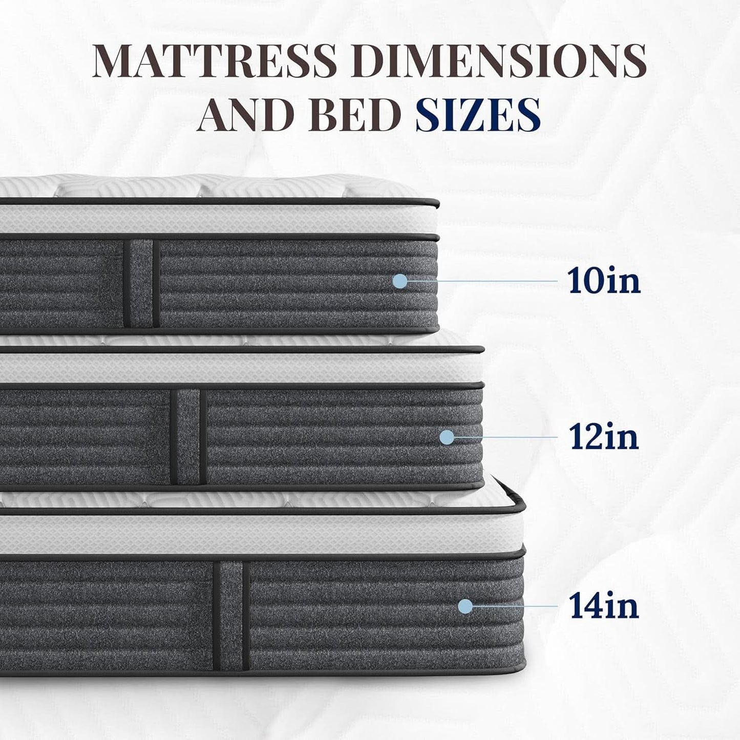 King Size Memory Foam Plus Hybrid Mattress Edge Support