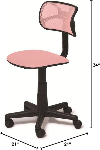 Blush Adjustable Swivel Mesh Desk Chair For Office