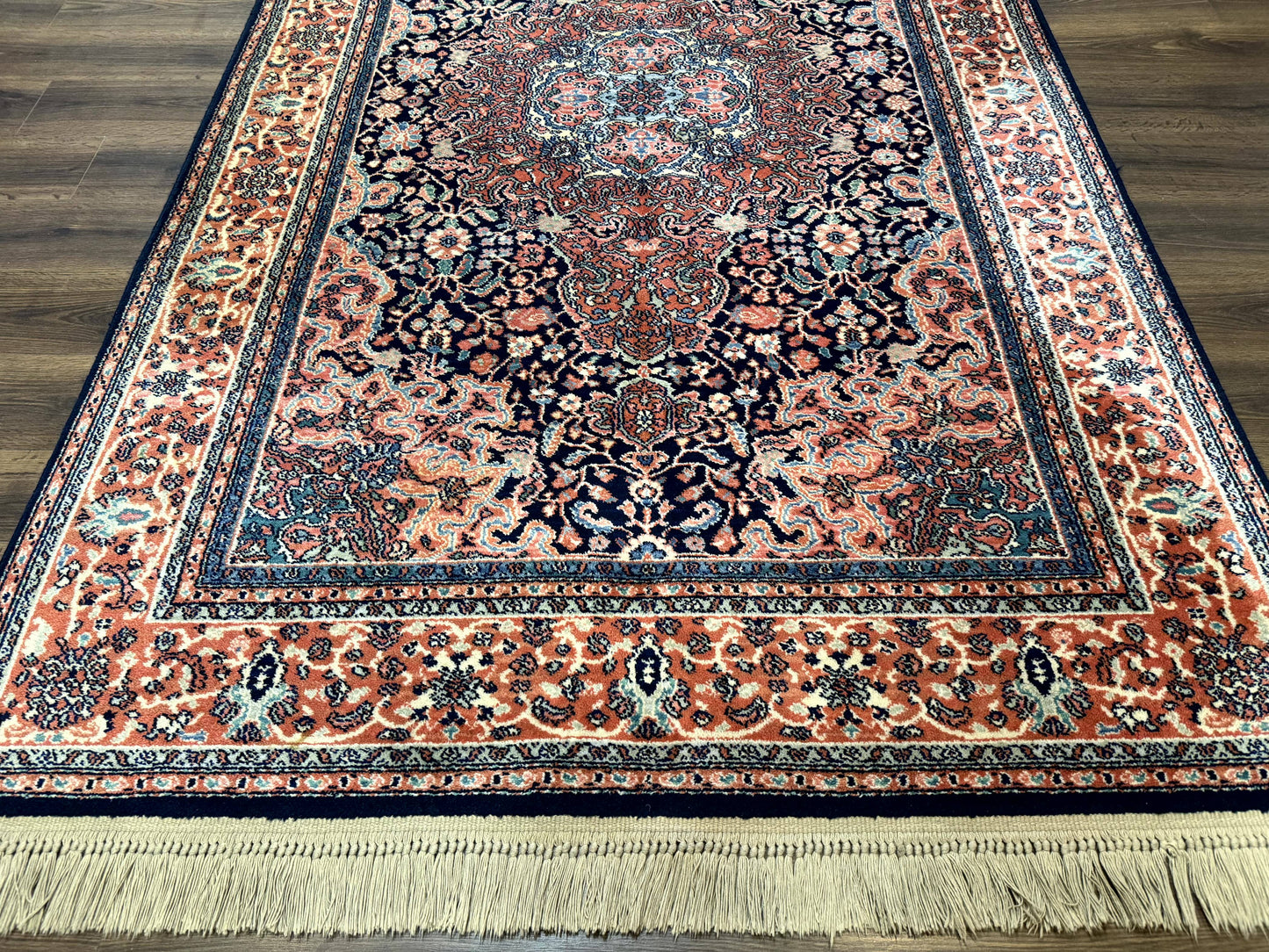 Karastan Rug 5.9 x 9, Ka'shan Medallion #741, Original Collection 700 Series, Discontinued, Wool Pile