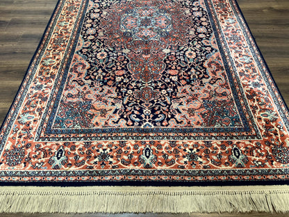 Karastan Rug 5.9 x 9, Ka'shan Medallion #741, Original Collection 700 Series, Discontinued, Wool Pile