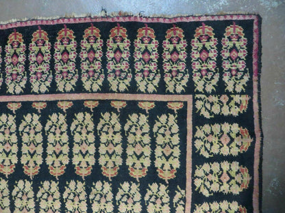 4' X 9' Antique Karabagh Caucasian Rug Handmade Wool Carpet Organic Dyes Nice