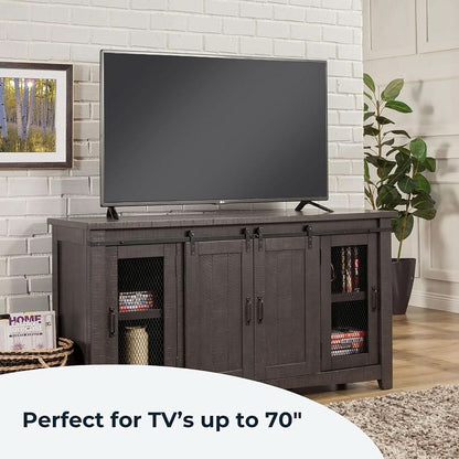 Sierra 65 Inch Grey TV Stand for Living Room Console