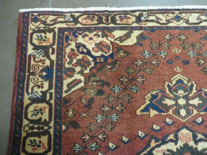4' X 7' Antique 1920 Handmade Turkish Medallion Wool Rug Veg Dye Nice