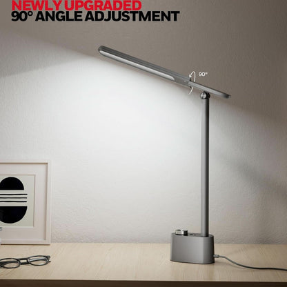 LED Desk Lamp H01 Pro Sunturalux 3 Color Modes Grey