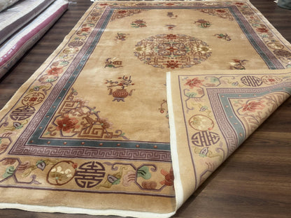 Chinese Wool Rug 8x12, Chinese 90 Line Rug