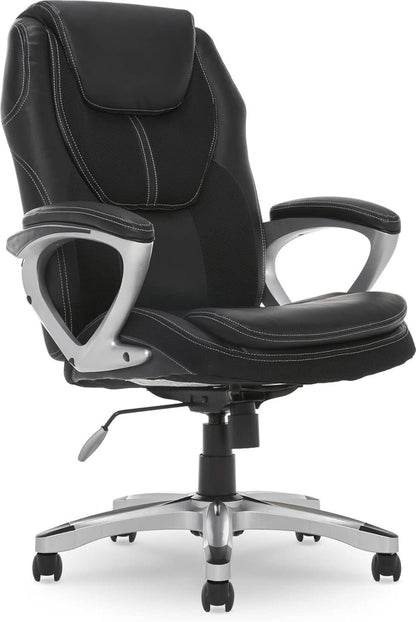 Amplify Executive Office Chair Black With Lumbar Support