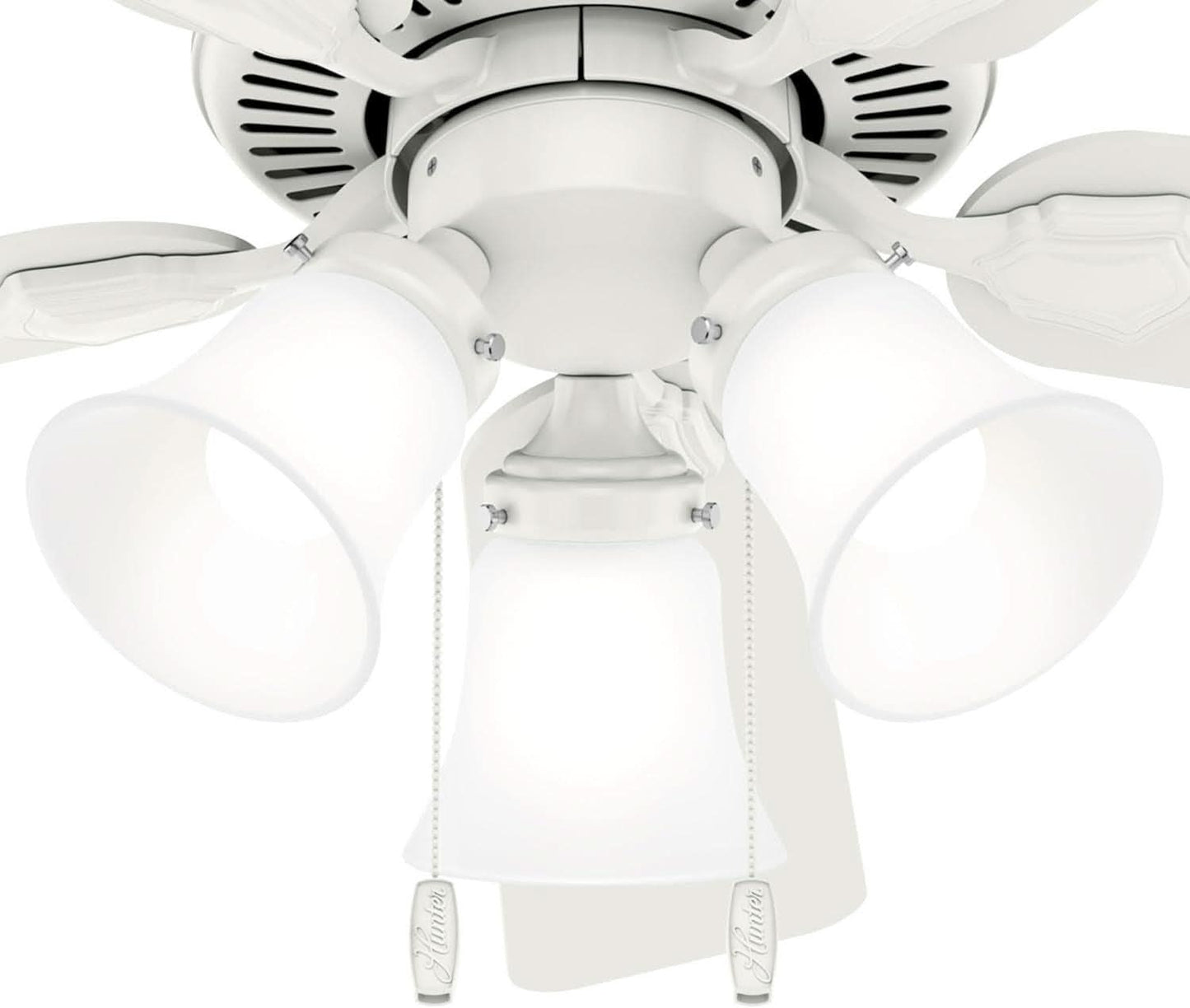 44 Inch Indoor Ceiling Fan With LED Lights Quiet Motor