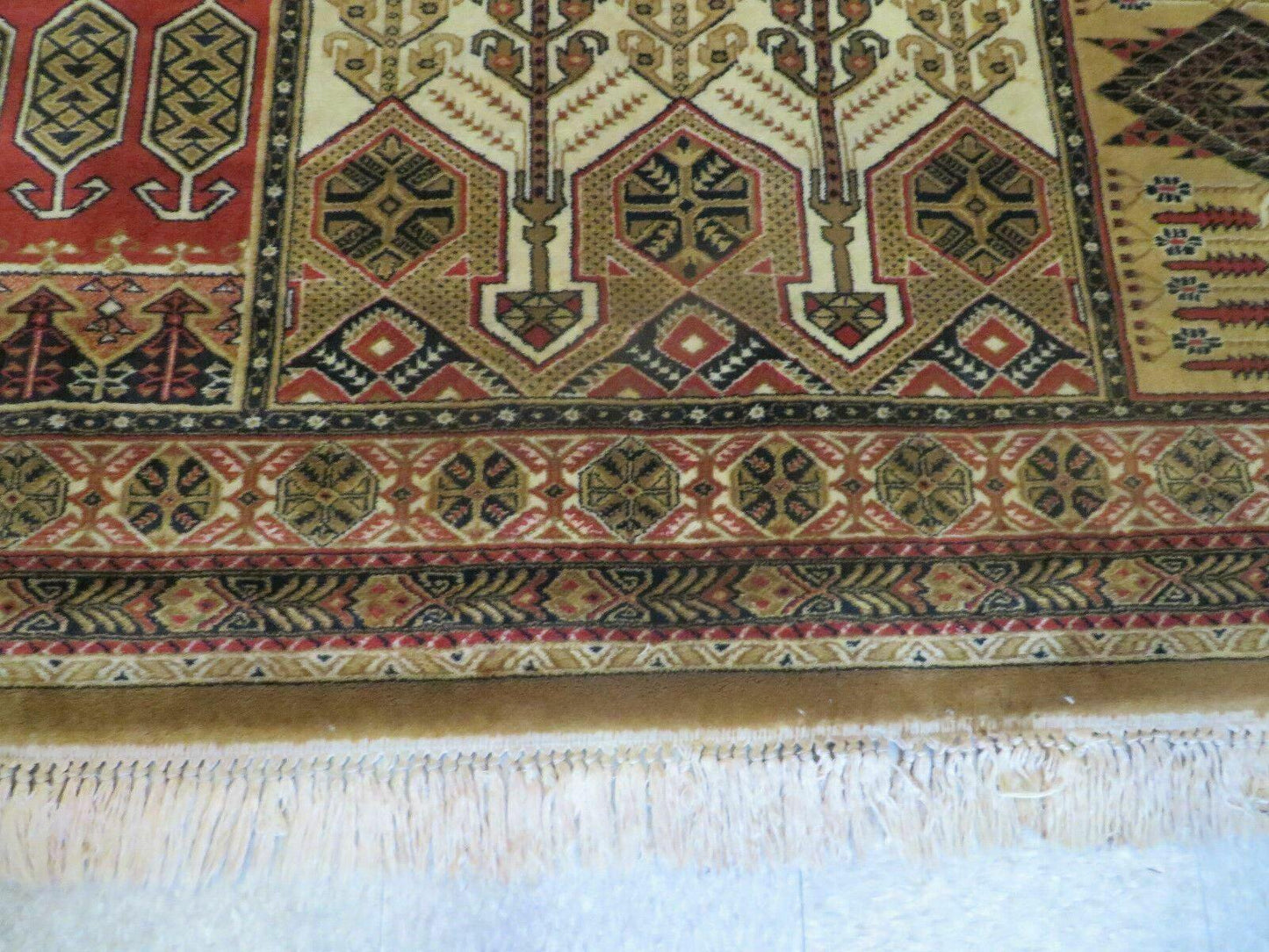 Couristan Rug 10x14, Large Belgium Power Loomed Wool Carpet 10 x 14 ft, Brown Tan Cream Oriental Rug, Living Room Rug, Large Area Rug