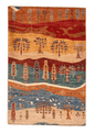 Afghan Gabbeh - Trees (3'05"x5'01") multicolor/rust