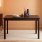 Espresso Finish Rectangular Solid Wood Dining Table Four Seater