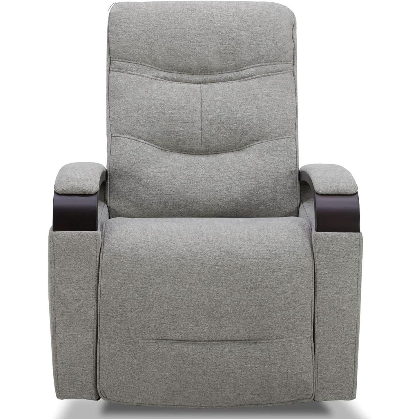 Fabric Power Swivel Glider Rocker Recliner Chair Light Grey