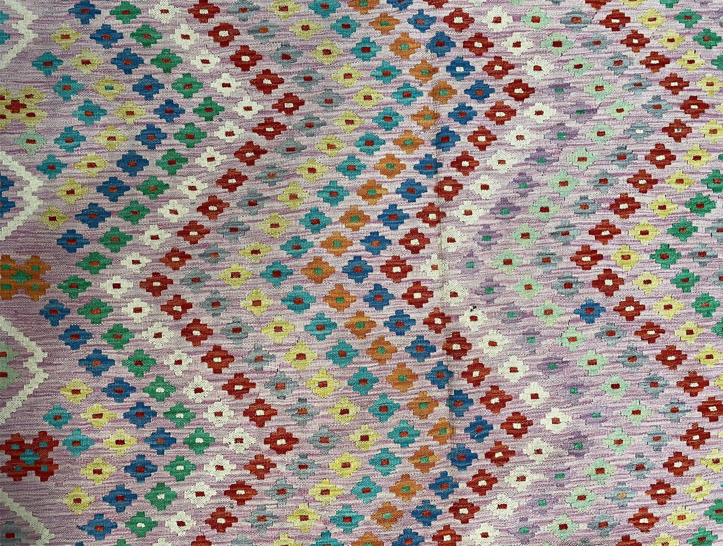 Pink Kilim Rug 6x8 Colorful Turkish Kilim Rug 6 x 8 Flat Weave Kilim Playful Kilim Multicolor Anatolian Chobi New Kilim
