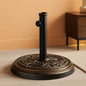 Heavy Duty 24 Pound Bronze Umbrella Base Patio Garden Stand For Outdoor Market Umbrellas