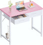 32 Inch Computer Desk With 2 Drawers For Small Spaces