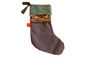 Antique Rug Fragment Stocking Green