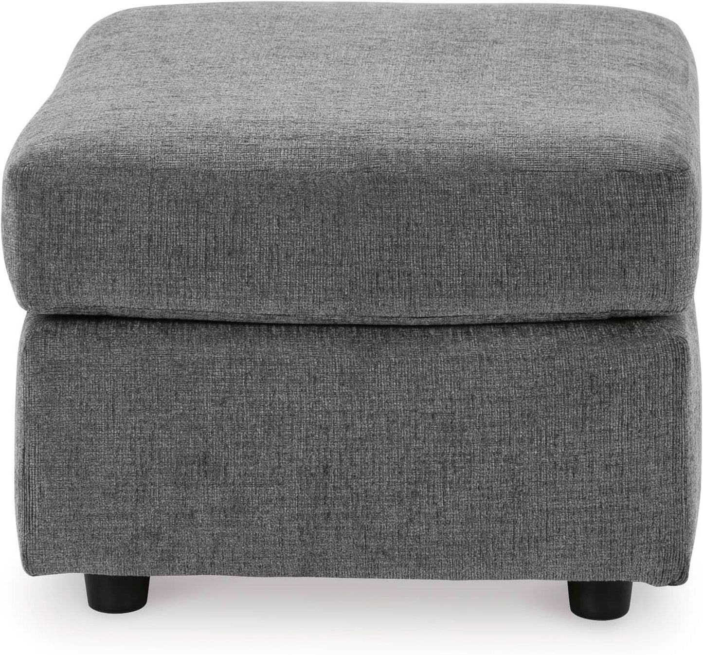 Stairatt Rectangular Gray Upholstered Ottoman Cushioned