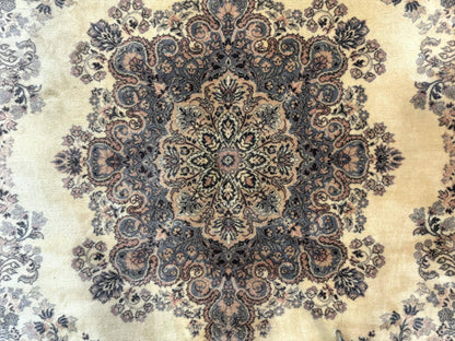 Belgium Power Loomed Wool Rug 6.9 x 9.6, Vintage Oriental Carpet