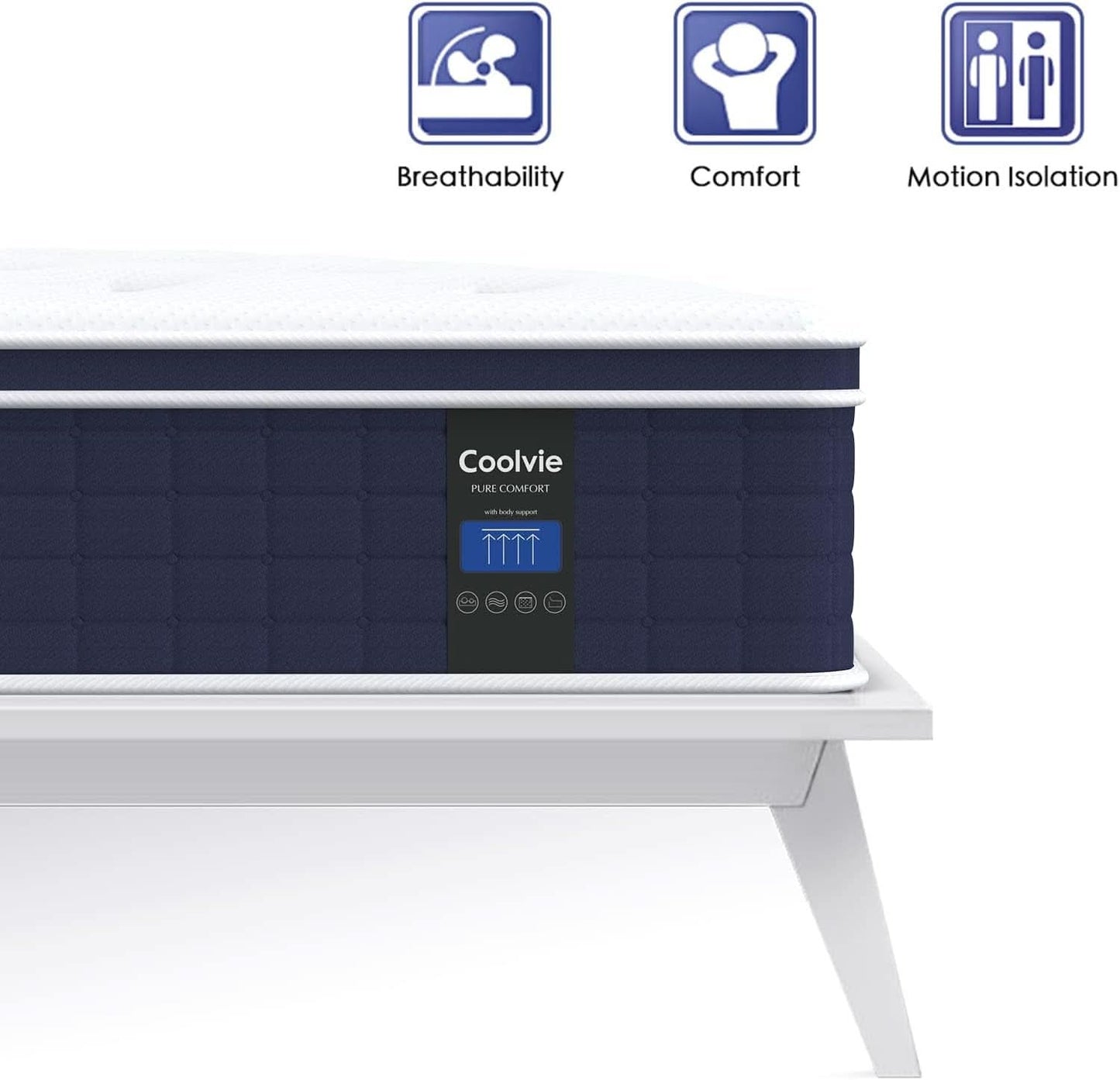 Twin TwelveInch Hybrid Mattress With Premium Pocket Coils