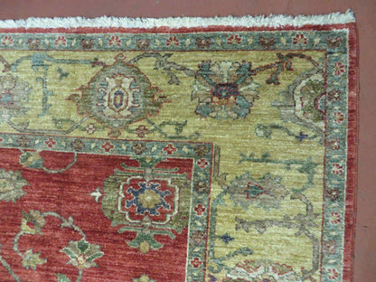 6.5' X 7' Vintage Handmade Egypt Agra Wool Rug Carpet Square Beauty