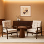 Mid-Century Fabric Upholstered Armchair Set Of Two