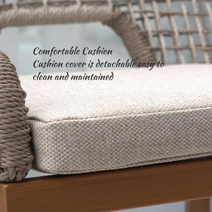 Counter Height Bar Stools With Backrest Set of 4 Rattan