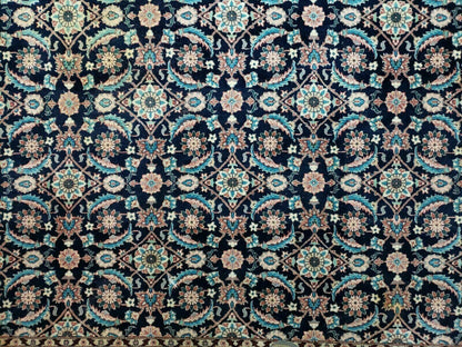 6' X 6' Gorgeous Handmade India Floral Oriental Wool Rug Square Blue Carpet Wow