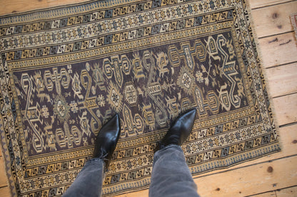 3x4 Vintage Shirvan Square Rug