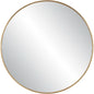 Junius Large Round Wall Mirror 60 Inch Antique Gold Leaf