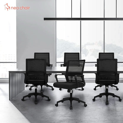 Ergonomic Swivel Chair With Adjustable Lumbar Support