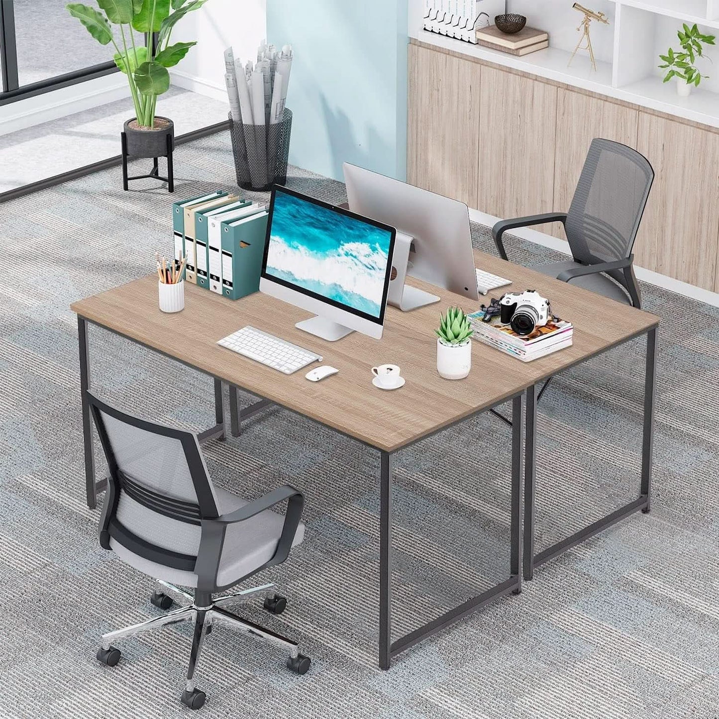 39 Inch Computer Desk With Adjustable Feet For Home Office
