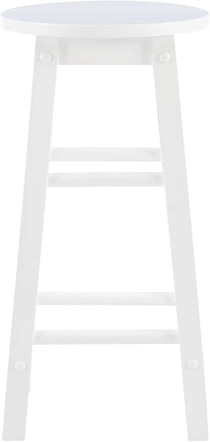 Zeke White 24 Inch Counter Stool Modern Kitchen Seating