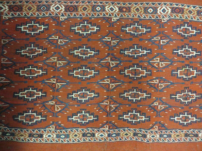 2'8" X 4' Antique Handmade Tribal Wool Rug Pillow Case Yamud Flat Weave Diamond