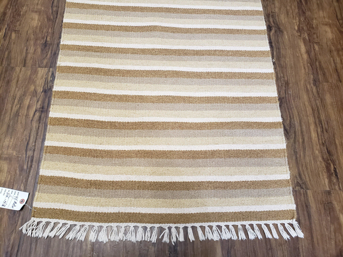 Striped Runner Rug, Flatweave Runner Rug, Hallway Runner, 15 ft Carpet Runner for Hall, Earth Tone Colors, Handmade Hand Woven Farmhouse Rug