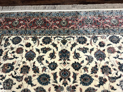 Karastan Rug 8.8 x 12, Ivory Rose Ka'shan #768, Wool Pile Karastan Carpet, Original 700 Series, Rare, Discontinued, Vintage