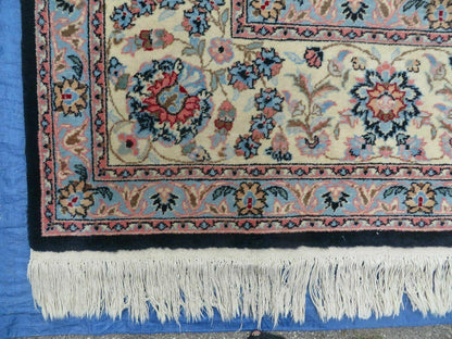 10' X 14' Vintage Handmade India Wool Hand Knotted Carpet Rug Organic Dyes Nice