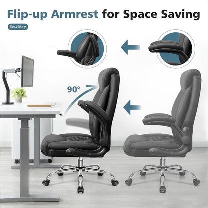 Ergonomic High Back Office Chair Tall With Lumbar Support