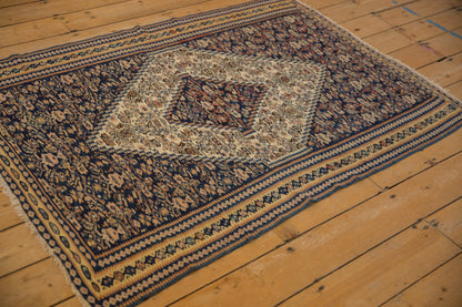 3.5x5 Antique Senneh Kilim Rug